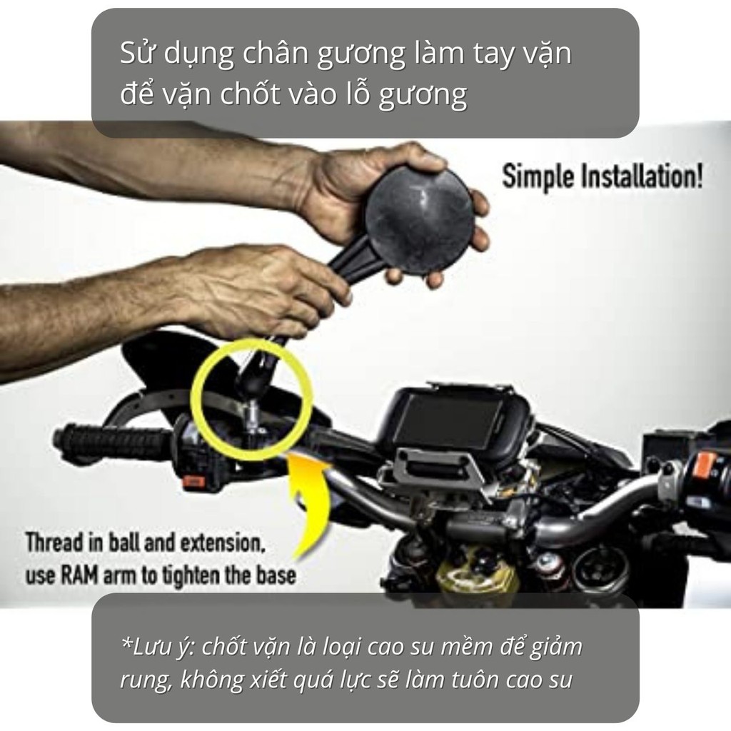 Gương Chiếu Hậu Doubletake Adventure Bluecard Cao Cấp Cho Xe Máy Xe Moto Cào Cào ADV Xe PKL - Chrunix