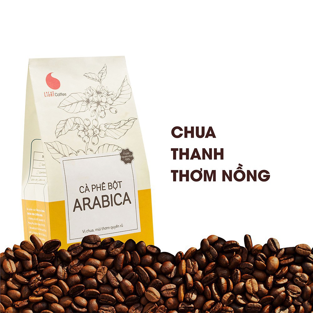 Cà phê Quý Phái Arabica nguyên chất 100% - Cà phê nội địa đặc biệt giá rẻ - Light Coffee 500g