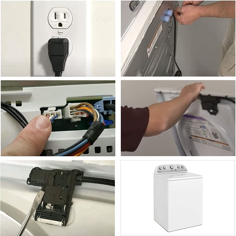 Phụ Kiện Trang Trí Xe Hơi Xinh Xắn Chất Lượng11307244 Phụ Kiện Trang Trí Xe Hơi Xinh Xắn Chất Lượng10682535 Công Tắc Khóa Nắp Máy Giặt Thay Thế (3 Dây) Vừa Vặn Cho Whirlpool, Va Chạm Lắp Ráp