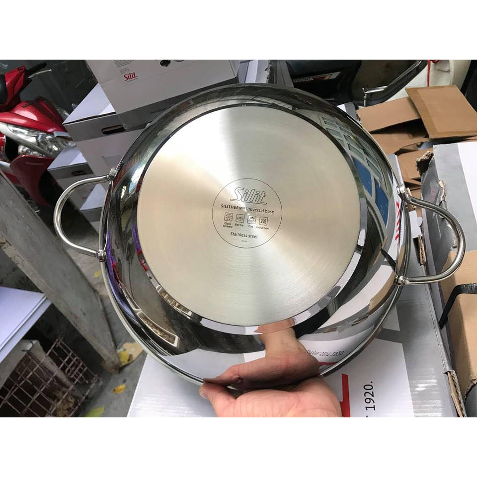 Chảo xào sâu lòng Silit Wok Edelstahl 32cm nhập khẩu Đức chính hãng