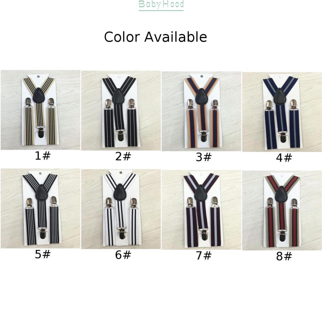 Dây đai cố định quần hình chữ Y in kẻ sọc thời trang cho bé trai