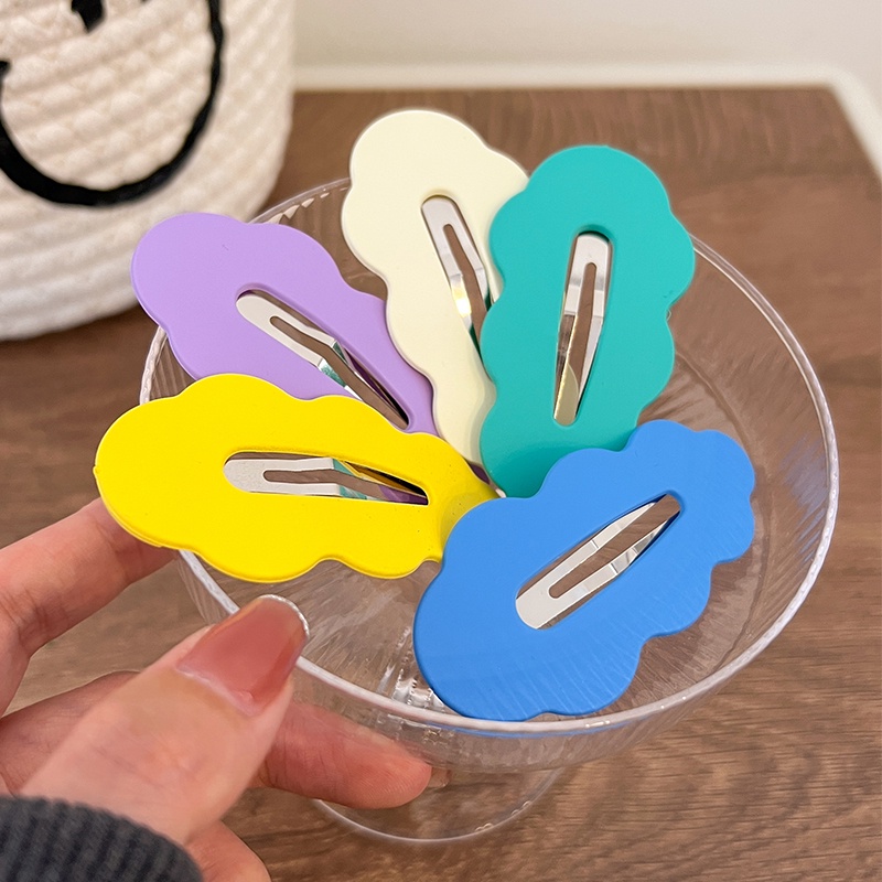 Kẹp Tóc Mái Màu Sắc Kẹo Ngọt Phong Cách Hàn Quốc Tối Giản