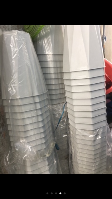 Chậu kim cương trắng 24x30 cm