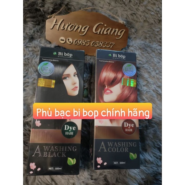 Dầu gội phủ bạc BB đổi màu tóc CHUẨN CHÍNH HÃNG ( có 4 tem chếck mã qr)ĐEN VÀ NÂU hạt dẻ, sô cô la