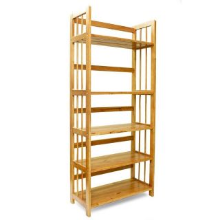 Kệ sách gỗ cao su tự nhiên 5 tầng rộng 40,50,65,80 cm