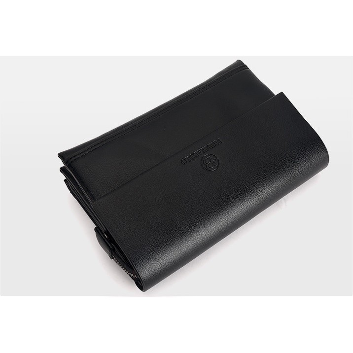 Ví cầm tay nam nữ FEIDIKABOLO thời trang da bò size lớn có dây đeo cổ tay, 3 ngăn - ĐIỆN MÁY PICO