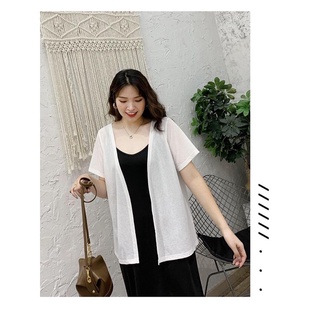 Áo khoác thun big size khoác ngoài tay ngắn size đại 65-105kg