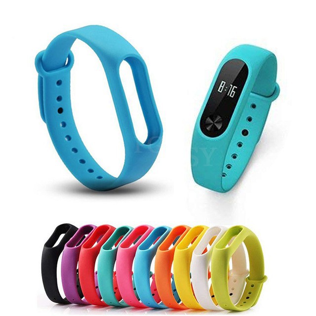 Dây đeo silicon mềm cho đồng hồ thông minh Xiaomi Mi Band 2 Miband 2