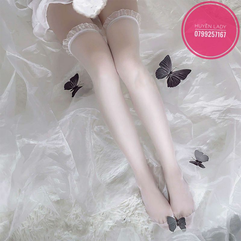 Tất đùi viền ren cosplay sexy