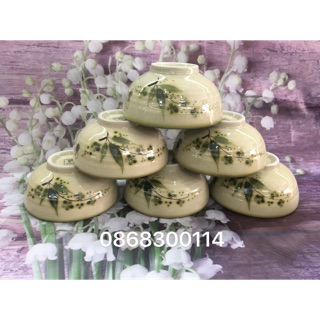 10 bát cơm vẽ chuồn giả cổ Bát tràng