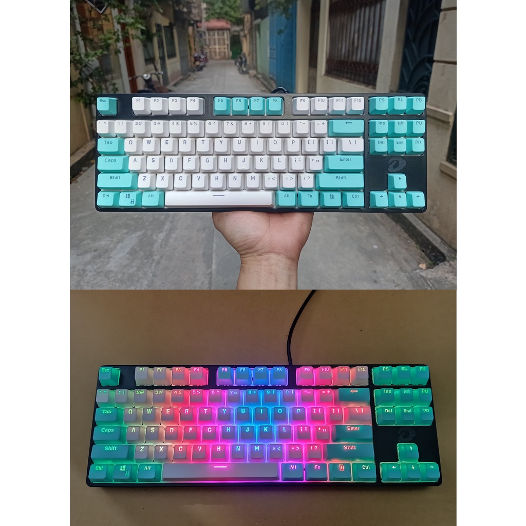 Bàn phím cơ DAREU EK880 led RGB bản Mix keycap Pbt nhiều màu đa dạng mẫu