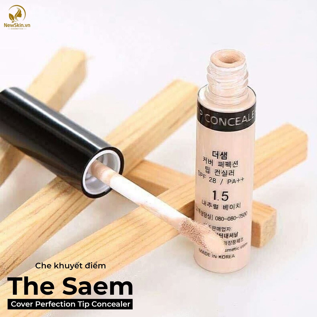 Che khuyết điểm The Saem Cover Perfection Tip Concealer 6.5g