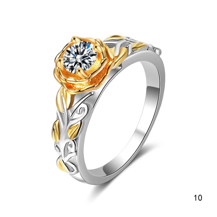 Nhẫn Đính Đá Zircon Phong Cách Âu Mỹ Thời Trang JH01