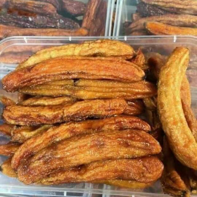 Chuối xấy dẻo hộp 500g.