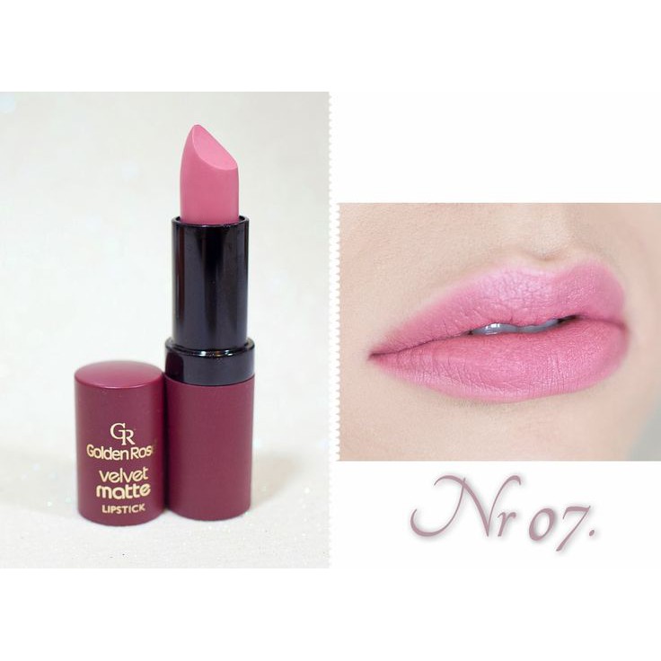 (Màu từ 1 đến 19) Son môi lì Golden Rose Velvet Matte Lipstick