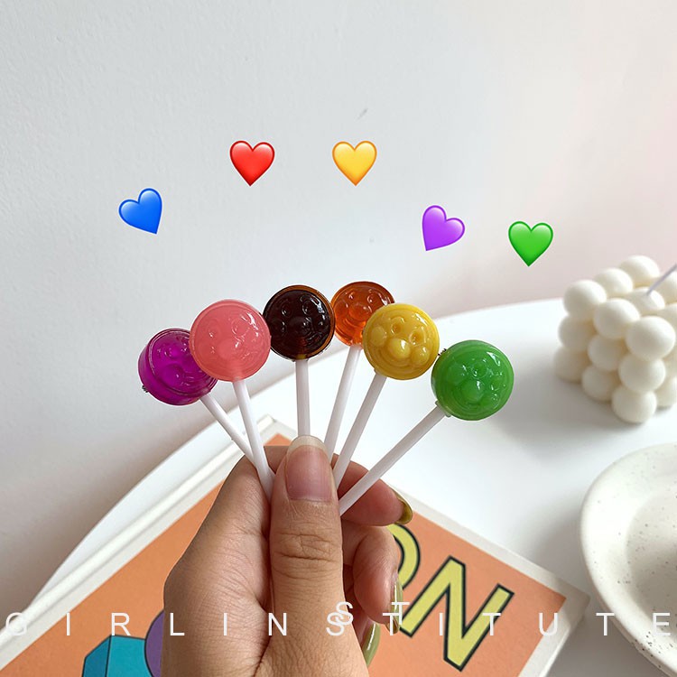 Ghim cài trang trí áo hình kẹo mút phong cách Nhật Bản đáng yêu B615