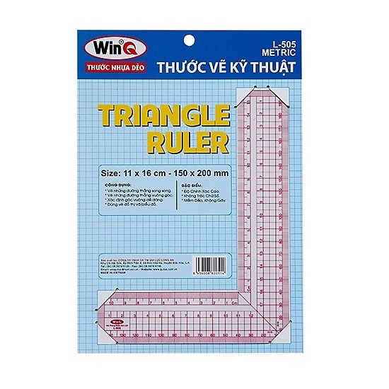 Thước đo góc vuông, Thước L Template Ruler L-505