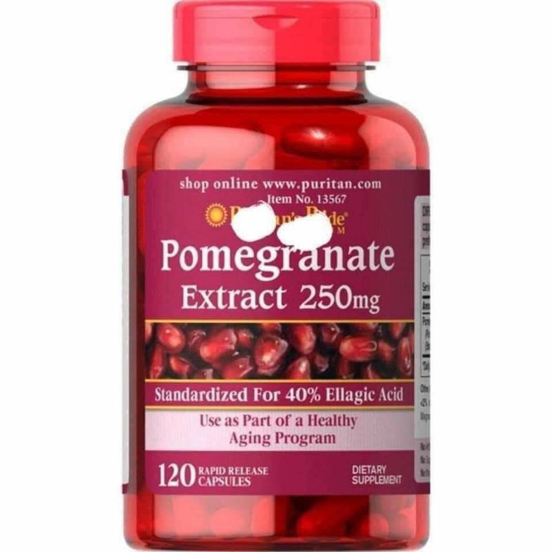 (Mua tại Mỹ - HSD 11/2023) Viên lựu Pomegranate Extract 250mg 120 viên