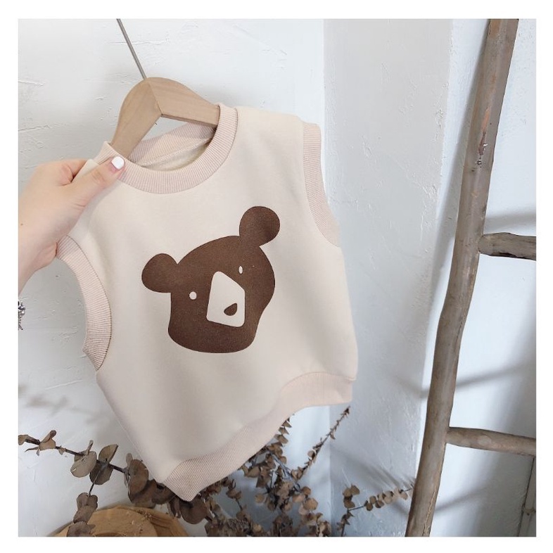 Áo gile nỉ cho bé