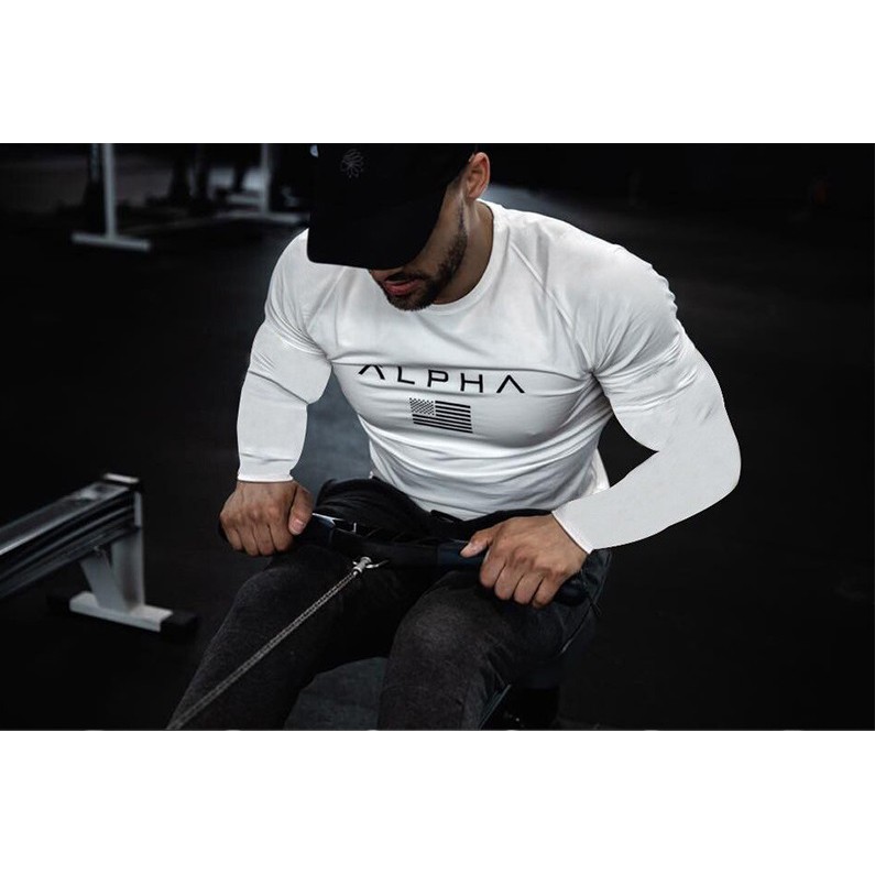 Áo tập GYM nam - Áo dài tay nam Alpha | BigBuy360 - bigbuy360.vn