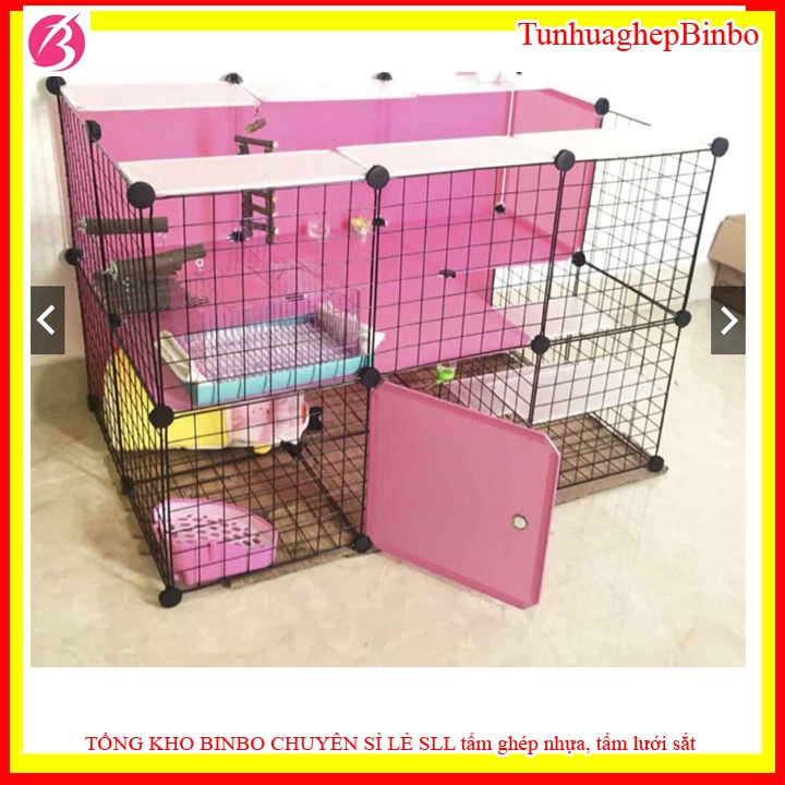 Tấm lưới ghép quây chuồng chó mèo, thú cưng 2-3 tầng