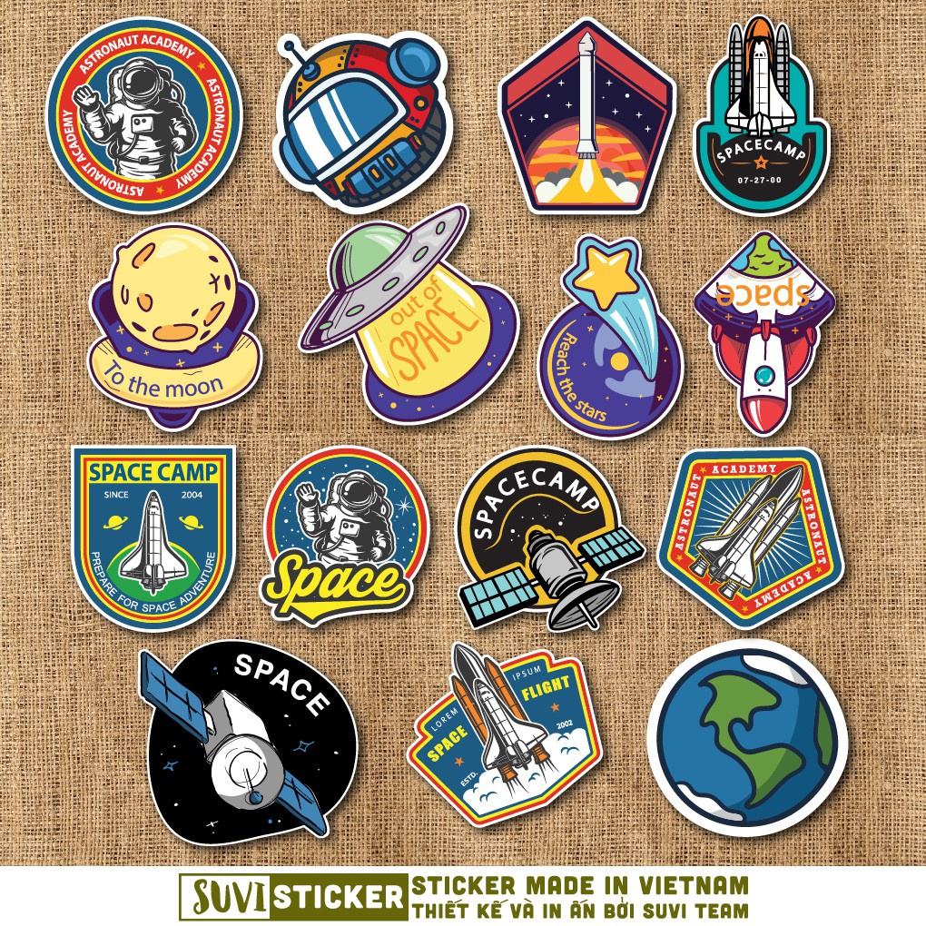 50 Sticker Galaxy Pack chống nước sticker dán laptop, điện thoại, đàn guitar, mũ bảo hiểm, vali. MSP: G08