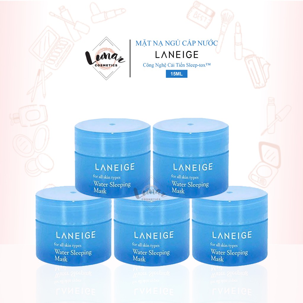 Mặt Nạ Ngủ Cấp Nước Laneige Water Sleeping Mask Mini Xanh 15ml