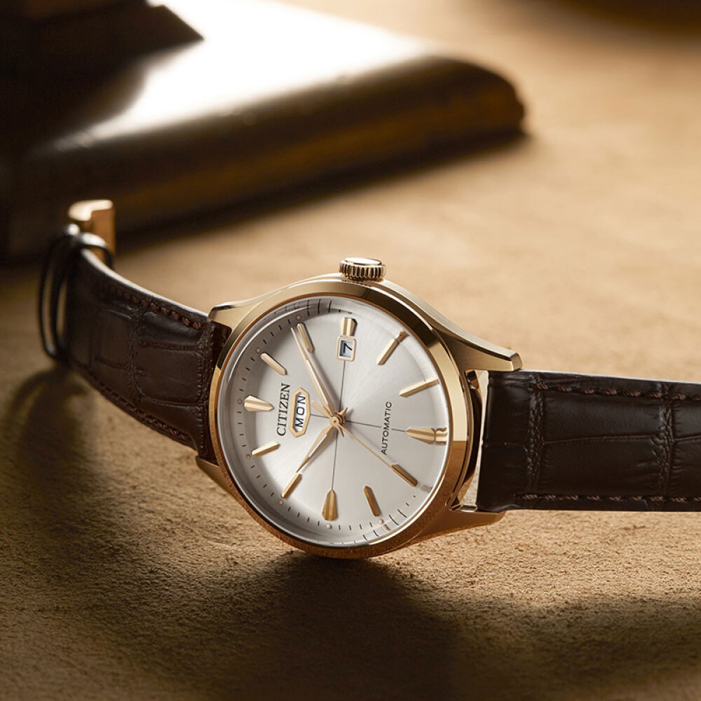 Đồng Hồ Citizen C7 Unisex Dây Da NH8393-05A - Mặt Trắng