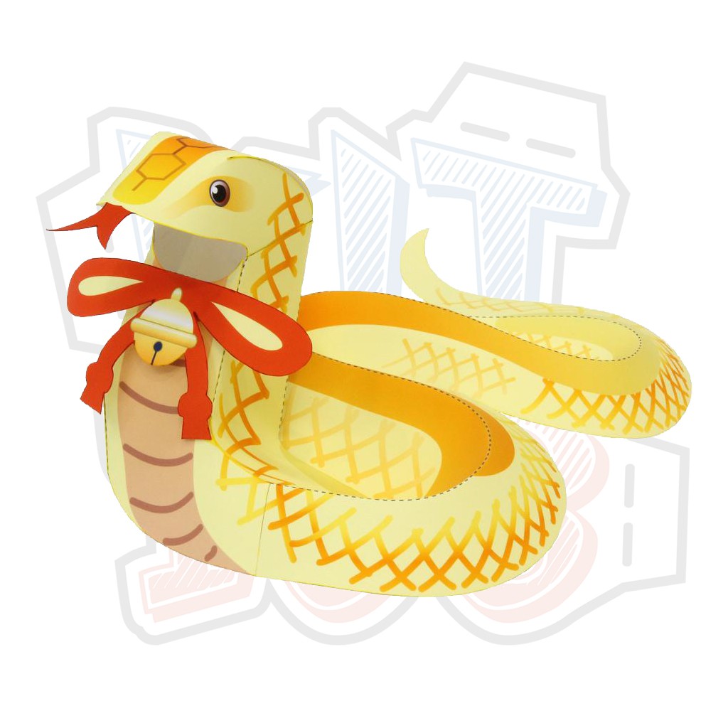 Mô hình giấy động vật Rắn Snake