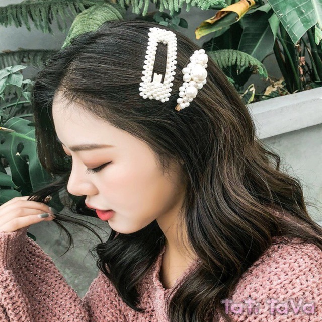 KẸP TÓC HẠT CHÂU - HÀN QUỐC HOT 2019