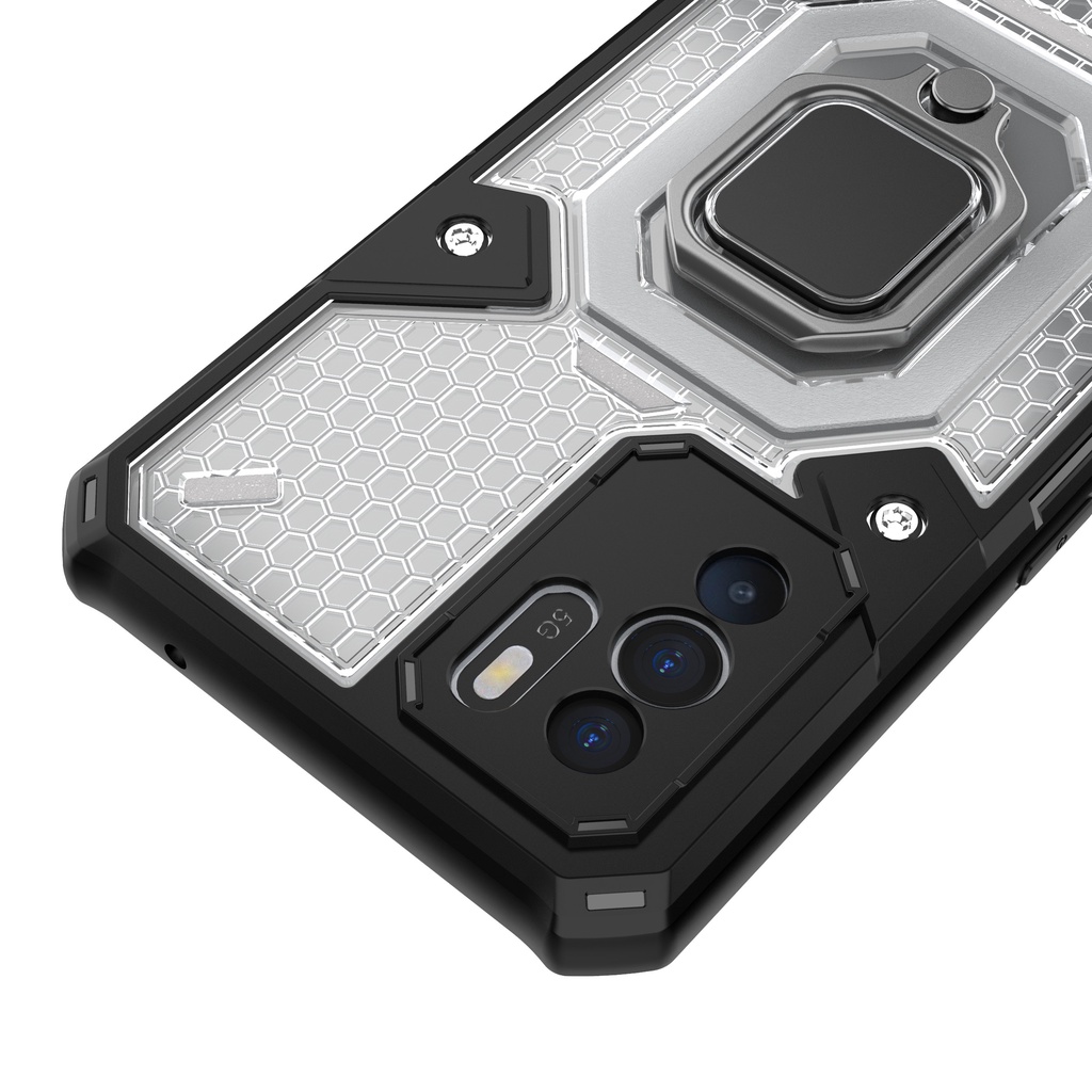 Ốp lưng Oppo Reno 6Z 5G tổ Ong Iring không gian mới chống sốc giá đỡ xem phim thời trang cao cấp