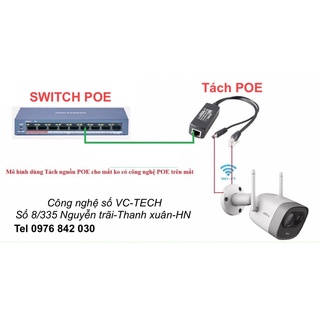 Thiết Bị Chuyển Đổi Nguồn Qua Ethernet 48V - 12V 16cm POE-Giải Pháp TIỆN LỢI VÀ KINH TẾ khi thi công camera IP
