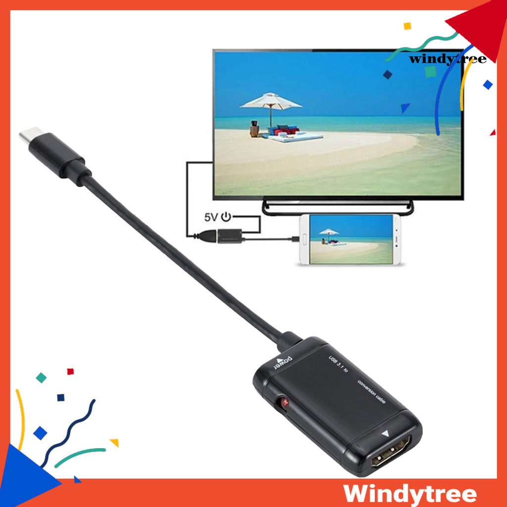 Dây Cáp Chuyển Đổi Tín Hiệu Ổn Định Từ Abs Type-c Sang Hdmi Cho Điện Thoại