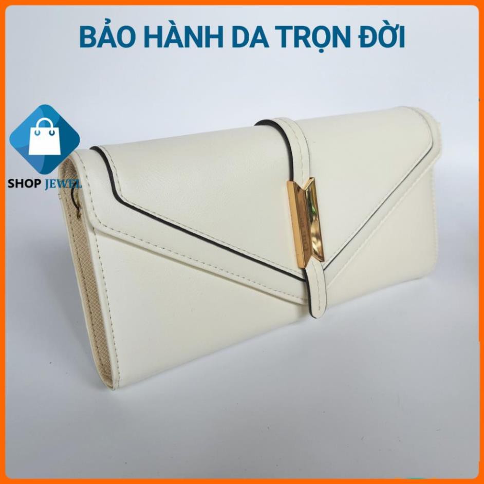 Ví Cầm Tay Nữ, Bóp Nữ Cầm Tay Thanh Lịch 3 Ngăn Phù Hợp Với Quý Cô, Quý Bà Shop Jewel