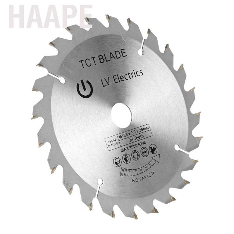 Lưỡi Cưa Gỗ Haape 165mm 24 Răng Đường Kính 20mm