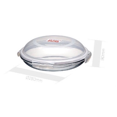 HỘP THUỶ TINH CHỊU NHIỆT HÌNH VÒM 24CM - LLG885