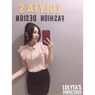 Lolyta s déign - áo sơ mi cổ đức xếp ly cầu ngưc xếp ly kẹp bèo siêu xinh - ảnh sản phẩm 3