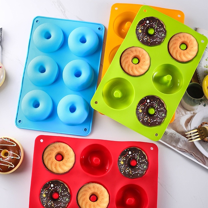 Khuôn silicon làm bánh donut/ bánh vòng