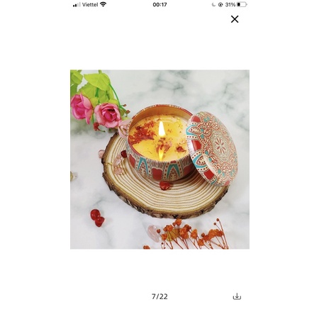 Nến thơm xông phòng đủ các mùi hương