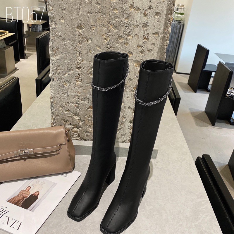 Boot xích hàng cao cấp đen trắng