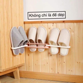 Kệ để dép 3 ngăn dán tường tiết kiệm không gian