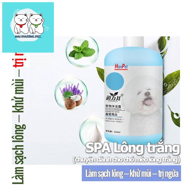 Sữa Tắm chó mèo (4 loại) SOS Olive fay 5 sao Palma sạch rận cho chó mèo hanpet Go White tẩy ố