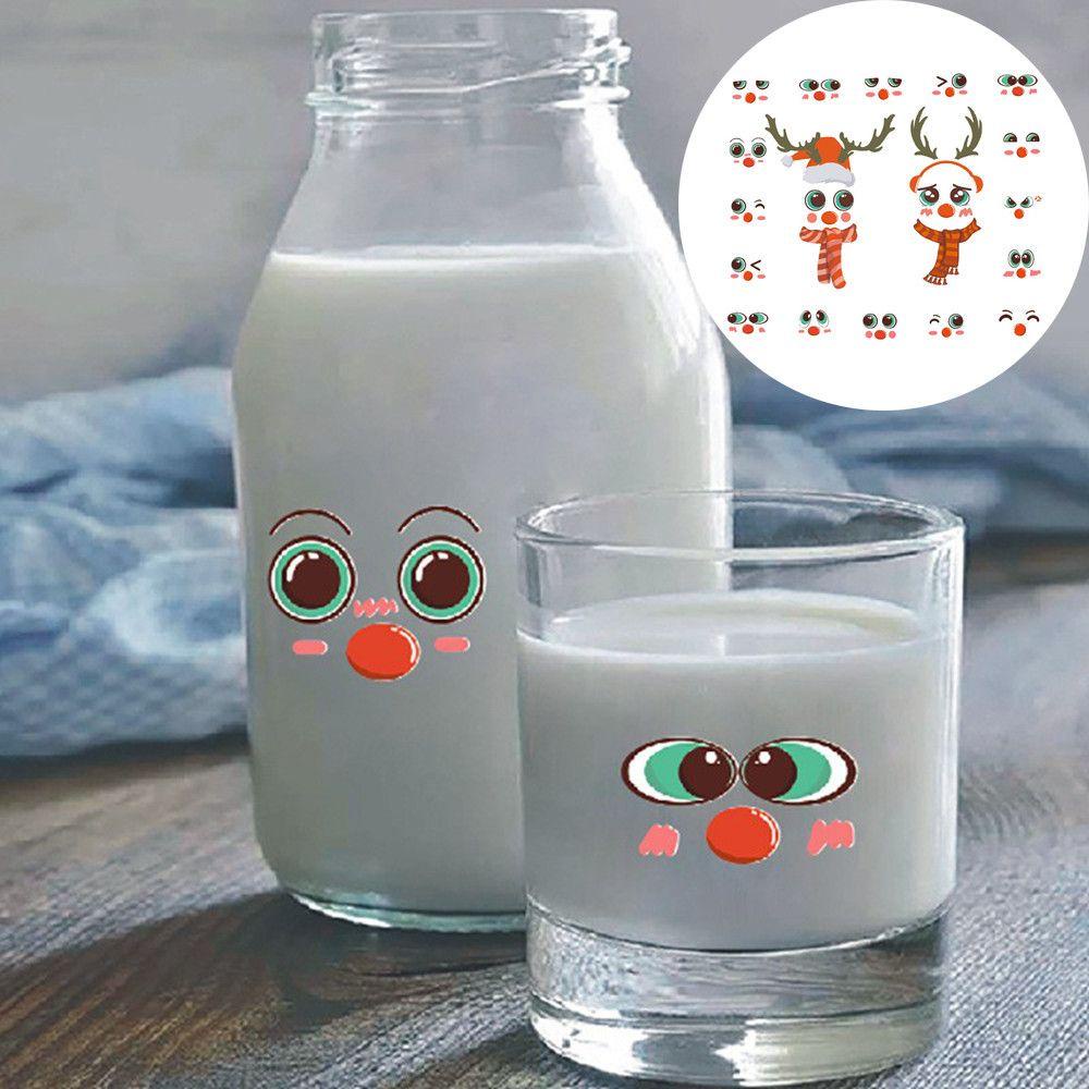 LONTIME Miếng Dán Cửa Sổ Trang Trí Hình Người Tuyết DIY