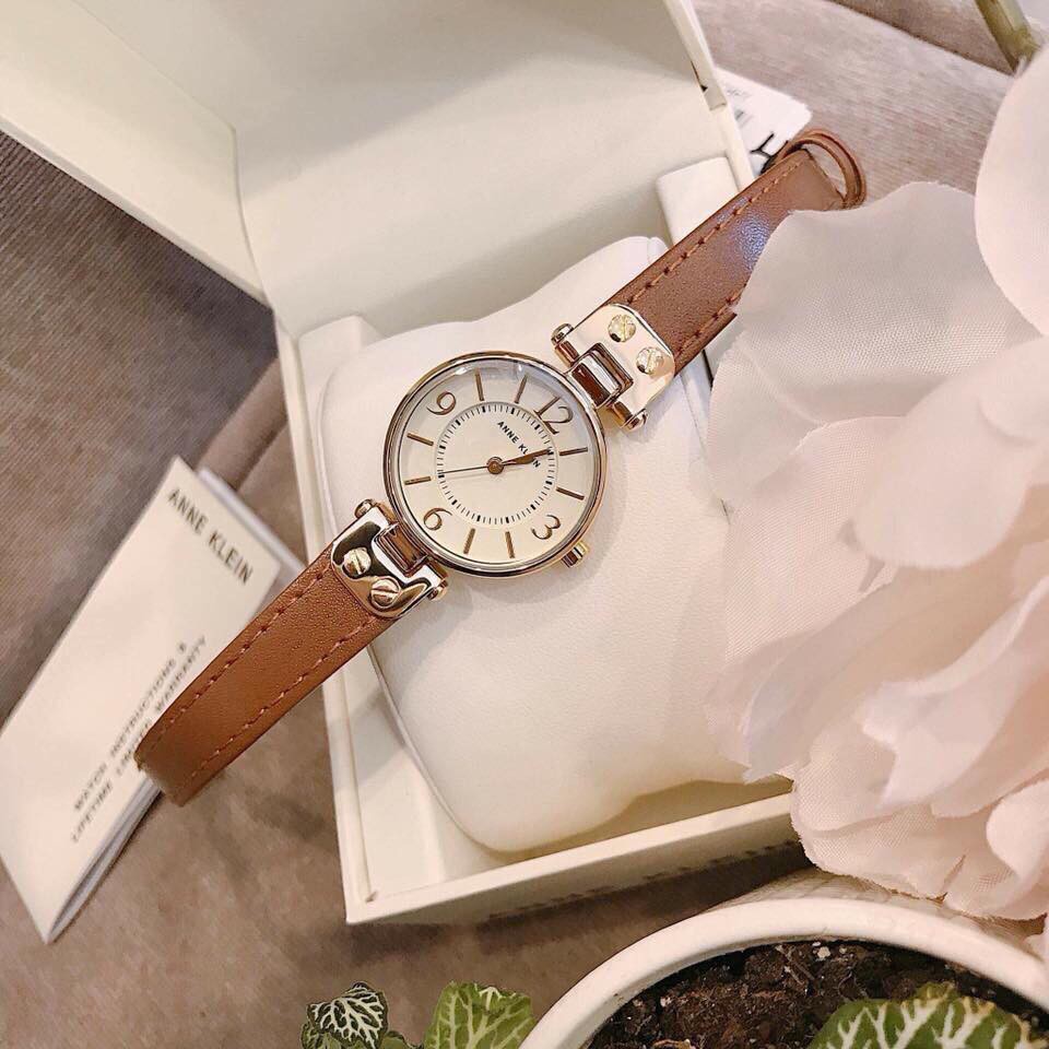 Đồng hồ Anne Klein Nữ 109442CHHY Gold-Tone Champagne Dial