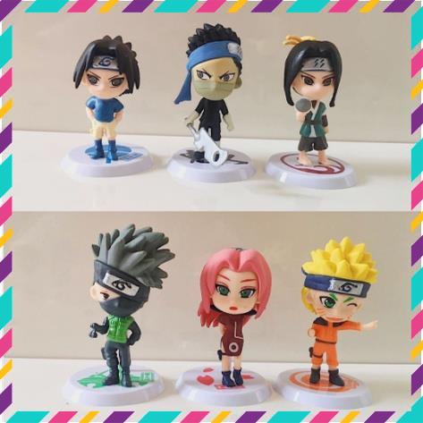 Mô Hình Naruto, Kakashi, Sasuke Chibi, Decor Trang Trí Phòng Học, Bộ Sưu Tập Mô Hình - Cao 5-7 cm - Tượng Figure Naruto