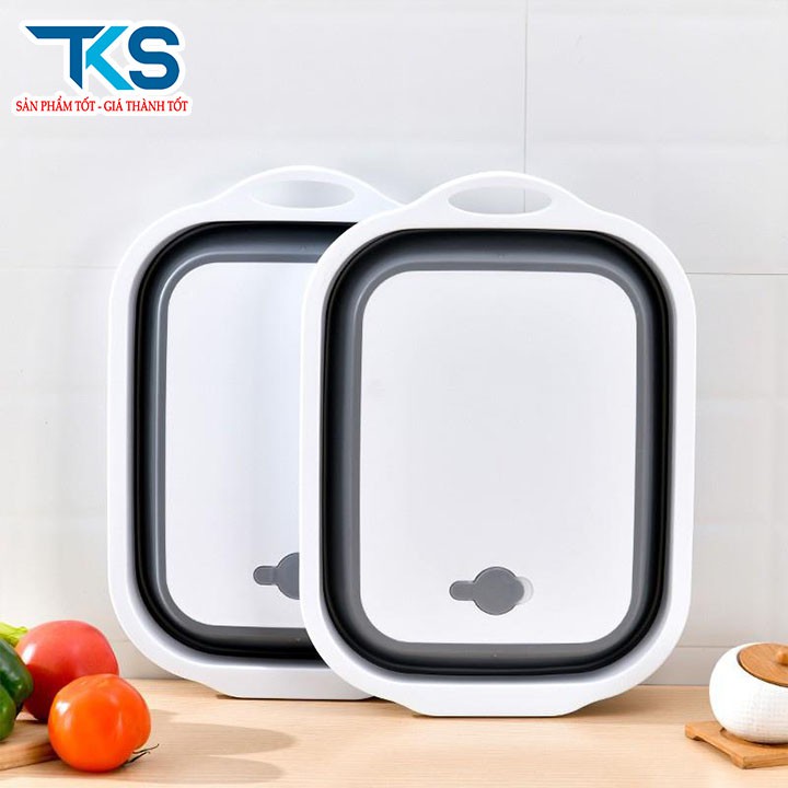 Thớt gấp gia dụng đa năng kiêm chậu rửa, thớt bảo vệ môi trường chống ẩm mốc với phong cách Nhật Bản