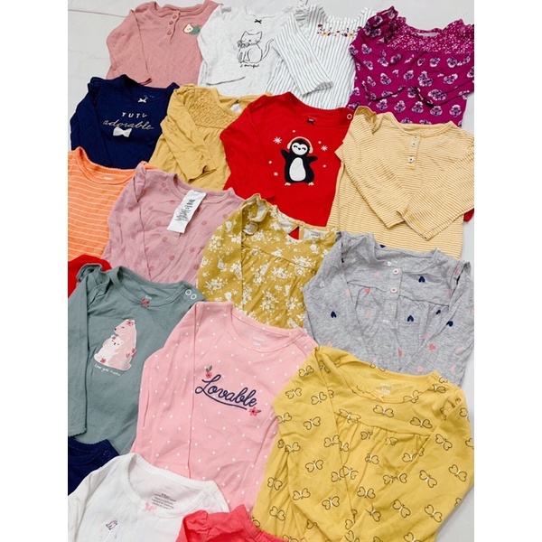 (Chọn mẫu size 24M) Bodysuit Carter, Bodychip dài tay cho bé trai, bé gái