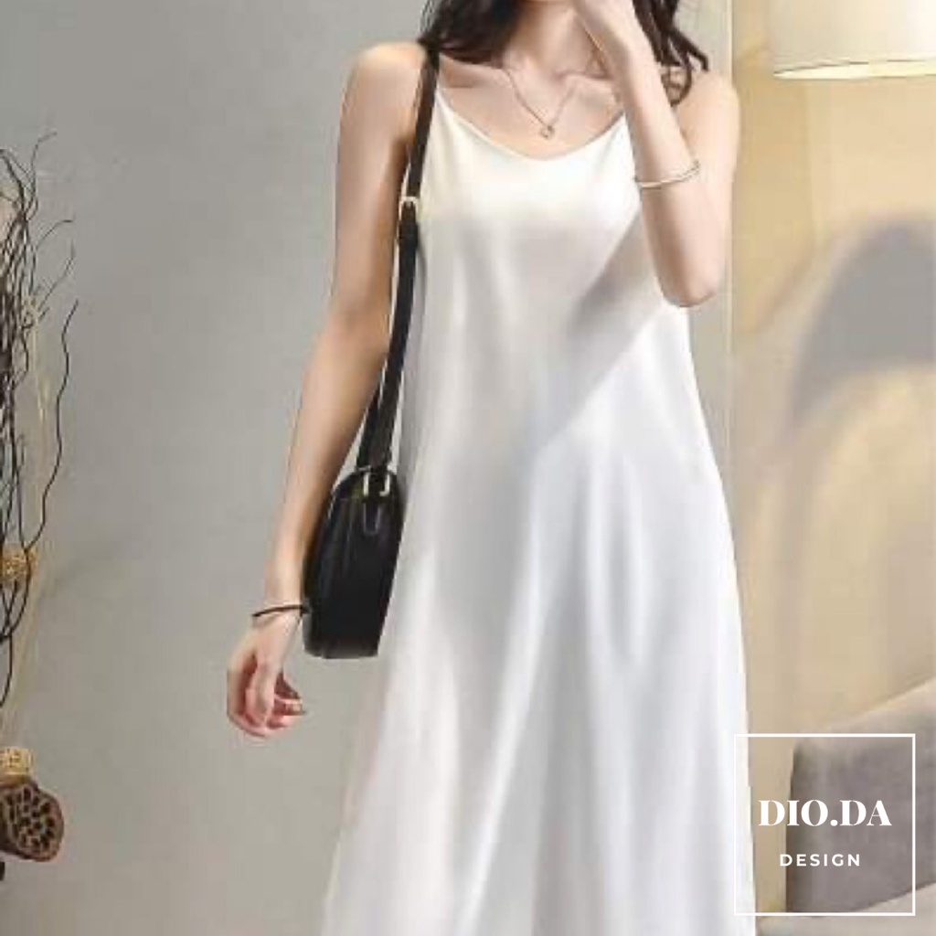 [LỤA XỊN] Váy 2 Dây - Dáng Dài - Nhiều Màu | BigBuy360 - bigbuy360.vn