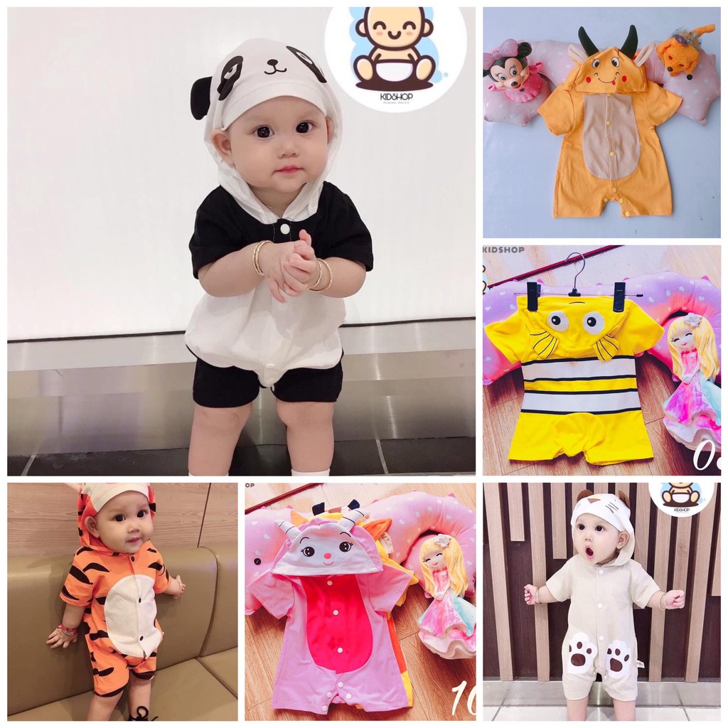 Body Thú Cho Bé Yêu - Các mẫu thú xinh xắn cho bé trai bé gái