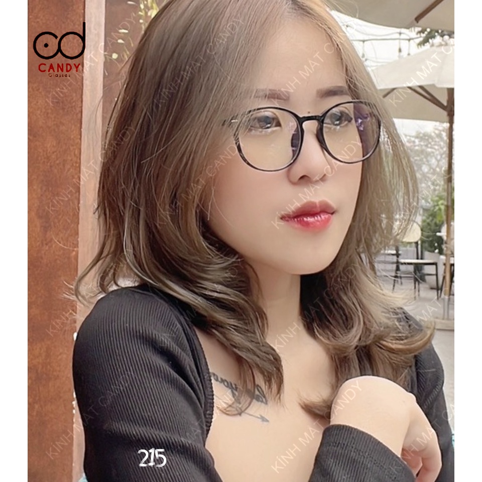 Gọng kính cận tròn nhựa dẻo thời trang 215 - Kính mắt Candy